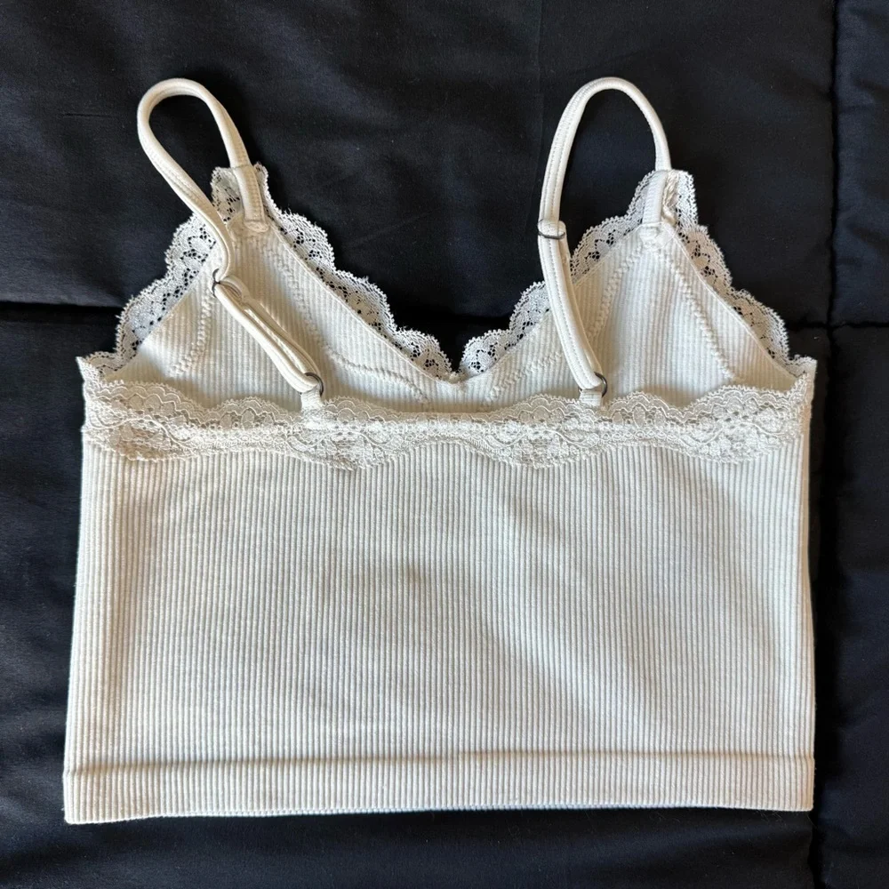 wild fable off-white lace trim seamless tank top - Picture 7 of 9